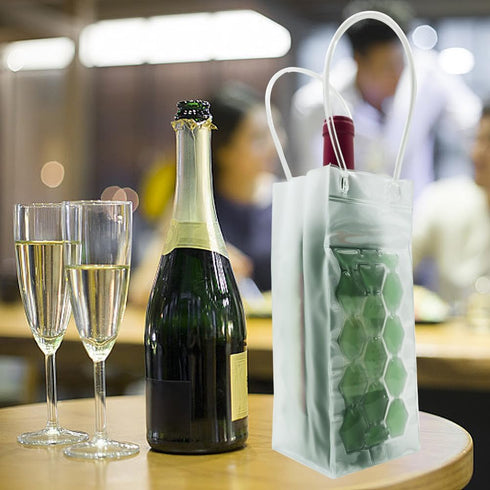 Wine Cooler Bag, Ice Bag for Wine Beer Bottle (2 Pack) Instant Cooling and Keeps Your Drink Cold Keep Cool and Chill Champagne Wine (Teal (2 Pack)...
