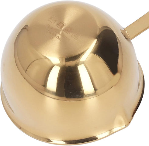 CHICIRIS Stainless Steel Saucepan, Non Stick Sauce Pan Multipurpose Saucepan with Pour Spout for Cooking Heating Milk Hot Chocolate Oil, 200ml (Go...