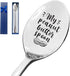 My Peanut Butter Spoon Funny Engraved Stainless Steel Spoon,Peanut Butter Lovers coffee Spoon Gift,Gift for Moms Dad Boy Girl Women Men Birthday C...