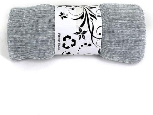Women Solid Shimmer Hijab Muslim Head Wrap Long Scarf (Shimmer-Grey)...