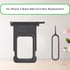 for iPhone 11 Black SIM Card Slot Replacement Single SIM Version for iPhone11 Card Tray Holder Adapter with Waterproof Rubber Ring Repair Tool Fix...