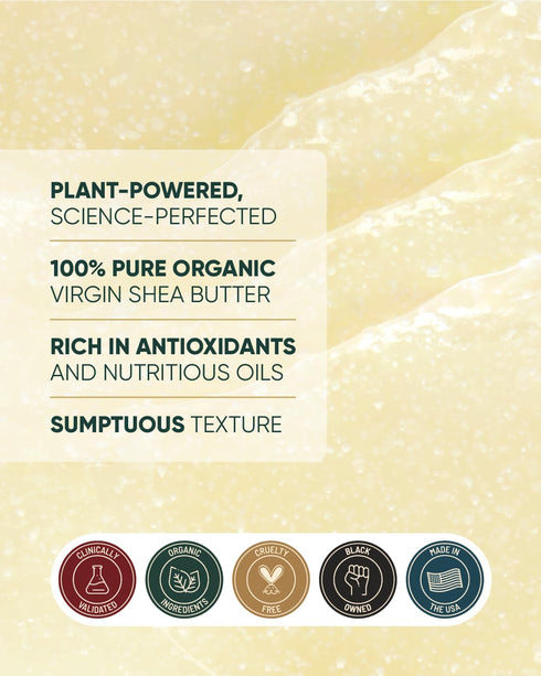 Buttah Skin Facial Shea Butter 2oz - Organic Whipped Virgin Raw Moisturizer for All Skin Tones - Hydrating & Natural...