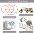 3pcs Embroidery Starter Kit for Beginners Floral Embroidery Kit DIY Material Package with 20cm Bamboo Embroidery Hoop......