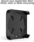 HumanCentric Mount compatible with Mac Mini, Custom Mac Mini Mount, Wall Mount, Rack Mount, Mac Mini Under Desk Mount, Mac Mini Mount Behind Monit...