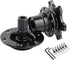 1 PC 6-hole Portable Motorsport Car Refit Steering Wheel Quick Release Tool, Universal 3.3In x 2.7In Metal Snap Off Release Hub Adapter Kit for Ra...