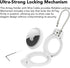 Compatible with Apple AirTag Secure Holder with Wire Cable, 2 Pack Air Tag Lock Case Keychain Key Ring Key Chain Luggage tag for Keys, Luggage & M...