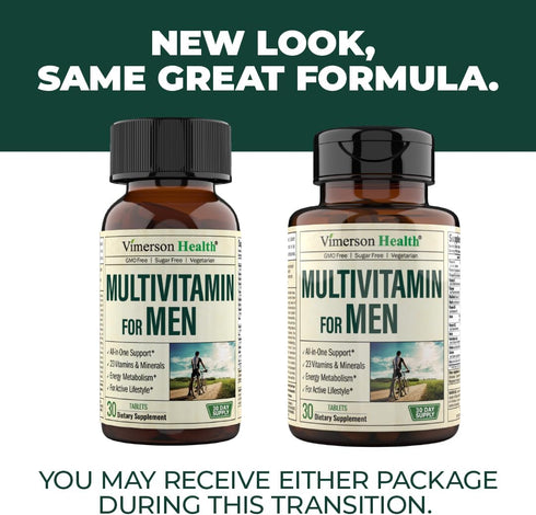 Multivitamin for Men - Mens Multivitamins & Multiminerals Supplement for Energy, Focus and Performance. Daily Mens Vitamins A, C, D, E & B12, Zinc...