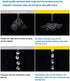 Fushing 100Pcs Stainless Split Rings, Crystal Chandeliers Connectors for Chandelier, Curtain,Suncatchers, Crystal Garland,Necklaces, Keys, Earring...