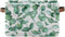 xigua Green Leaves Storage Basket Collapsible Toy Storage Bins Waterproof Canvas Storage Basket with Leather Handles for Home Closets Offices,Bedr...