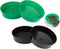 Gardening Sand Soil Compost Sifter,4 Pack Rock Garden Sieve Soil Sifter, Round Plastic Soil Sifting Pan Sand Sifter Set for Home Plant Gardening S...