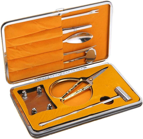 8Pcs Seafood Tool Set, Lobster Crab Nut Cracker Opener Tool Set Stainless Steel Seafood Claw Forks Picks Set Gift with Package Box...