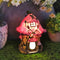 Fairy House Figurine Solar Garden Decor Light,Pink House Courtyard Lawn Decoration Statue for Patio, Balcony, Yard Ornamentunique Garden Decor Gif...