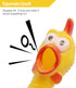 Novelty Place Extra Loud Squawking Rubber Chicken - Large 16” - Yellow Squeeze Squeaky and Screaming Chicken for kids or adults...