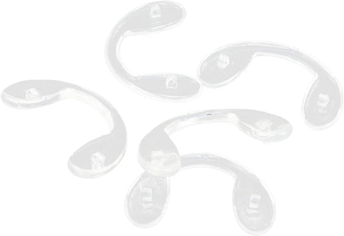 10 Pairs of Silicone Glasses U Shaped Strap Bridge Screw in Silicone Nose Pads Eyewear Accessory...