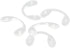 10 Pairs of Silicone Glasses U Shaped Strap Bridge Screw in Silicone Nose Pads Eyewear Accessory...