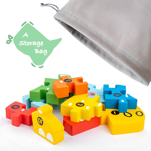 Toddler Puzzles for Kids Ages 3-5, Wooden Puzzles for Toddler 3 years, Montessori Toys for 3 Year Old Boys Girls Kids, 4-Pack Animal Puzzle Toddle...