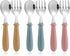 6 Pieces Toddler Utensils, Baby Forks and Spoons Set with Soft Colors Round Handles, Childrens Safe Flatware, Perfect Length For Toddlers, Dishwas...