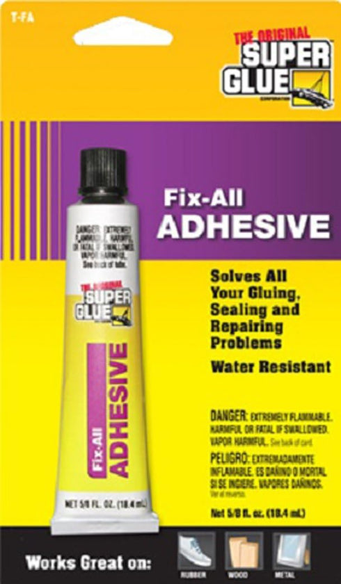 Super Glue Fix All Adhesive,5/8 fl. Oz. Tube,Clear, PT-FA...