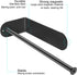 Kitchen Magnetic Stainless Steel Paper Towel Holder for Refrigerator, Grill, Toolbox (Magnetic-30cm-Black-B)...