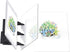 QPOIBSD Portable DIY Drawing Tracing Board Light Copy Pad Optical Image Reflection Projector Wireless Copy Board Shadow Mirror Tracer with Stand f...