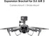 CAPART Camera Mount Expansion Bracket for DJI Air 3 Drone, with 1/4" Screw Hole, Cold Shoe Mount, Compatible DJI OSMO Action 4 3 Pocket 2 1 Insta3...
