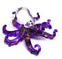 ZOOCRAFT Glass Sea Octopus Figurine Miniature Hand Blown Purple Coastal Style Home Decor Gift Collectible...