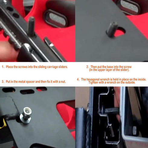 Hardware Kit for Mounting Racing Seat Sliders and Seat Bracket...