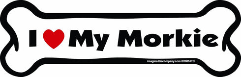 Imagine This Company I Love My Breed Bone Shaped Pet Magnet; Removable Magnets for Cars, Fridges, Lockers & More, Stylish Pet Inspired Car Accesso...