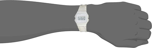 Casio Quartz Watch with Resin Strap, Clear, 20 (Model: F-91WS-7CF)...