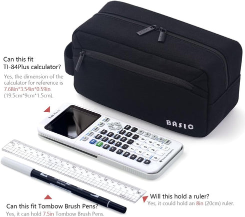 HVOMO Big Capacity Pencil Case Pen Pouch Holder Bag Large Storage Art Supply Marker Durable Stationery School Office Desk Organizer Portable for K...