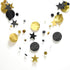 Cheerland Black Gold Party Decorations Star Garland Moon Stars Hanging Star Streamers Birthday Wedding Baby Shower Graduation NYE 2024 New Year Ei...