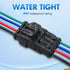 Nilight 4Pin Way Electrical Wire Connector 10 Pack 16AWG Male Female Plug Socket Quick Disconnect Waterproof Plug Play 1.5mm Series Terminal for C...