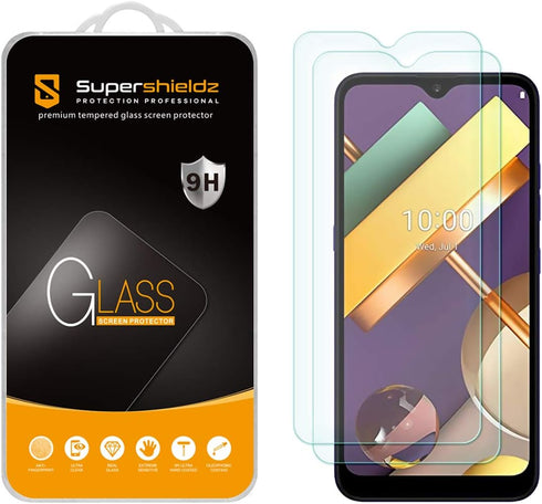 Supershieldz (2 Pack) Designed for LG K22 and K22 Plus Tempered Glass Screen Protector, Anti Scratch, Bubble Free...