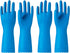 PACIFIC PPE 2 Pairs Reusable Dishwashing Cleaning Gloves with Latex Free, Cotton Lining, Kitchen Gloves, Blue, Large...