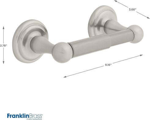Franklin Brass Jamestown Toilet Paper Holder, Brushed Nickel, Bathroom Accessories, 9008SN...