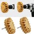 4 Geared Rubber Wheel Rubber Disc Pneumatic Rubber Wheel Rubber Disc with Drilling Adaptor (0.78in Thickness 2pc)...