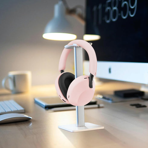 Silicone Case for Sony WH-1000XM5, QINGQING Sony xm5 Wireless Headphones Protective case Cover,Pink...