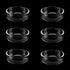 6 Pieces Aquarium Shrimp Feeding Dish Glass Fish Clear Small Feeding Bowl Food Bowl,Pet Water Tray Feeding Cup...