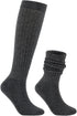 Galsang Women's Vintage Knit Cotton Slouch Boot Socks Casual Crew Socks,Thick Knit Wool Socks Gift Socks,Size 5-10,#B65...