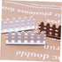 Toyvian Dollhouse Fence Woodsy Decor Miniature Ornaments Outdoor Lawn Decor 10pcs Miniature Edging Fence Landscape Decor Mini Fence White Picket F...