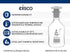 EISCO 500mL (16.9oz) Glass Reagent Bottle with Acid Proof Polypropylene Stopper, Borosilicate 3.3 Glass Labs...