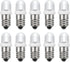 MECCANIXITY 3-3.8V/0.06A E10 Mini Light Bulbs, 10Pcs Miniature Screw Bulbs Flashlight Bulbs for Scientific Experiment Lighting DIY Accessories, Wh...