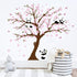 Runtoo Panda Wall Decal - Cherry Blossom Wall Art Stickers for Living Room & Bedroom...