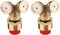2pcs Brass Spray Misting Nozzle, Double Nozzle Spray Agricultural Garden Sprinkler Irrigation Sprayer for Washers Cleaner Gun...