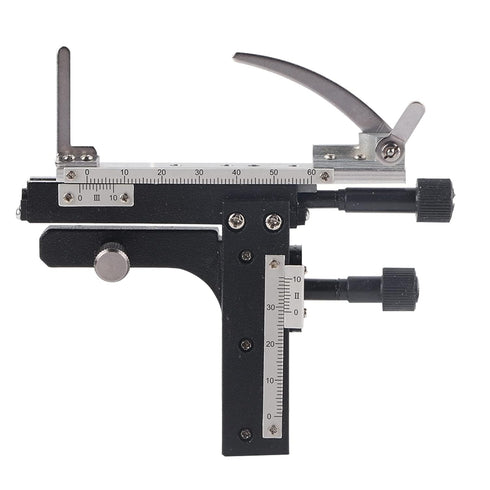 Professional Microscope Moveable Stage Attachable Mechanical X-Y Moveable Stage Caliper with Scale...