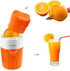 Hand Juicer Citrus Orange Squeezer Manual Lid Rotation Press Reamer for Lemon Lime Grapefruit with Strainer and Container, 2 Cups...