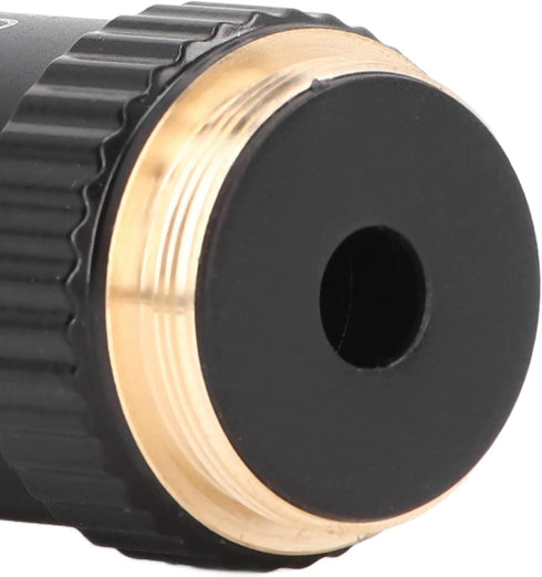 Microscope Objective Lens, 100X Magnification Lens High Power Objective Lens Replacement Achromatic Objective 20.2mm Interface Thread for Compound...