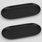Fermus Stainless Steel Decorative Tray, Set of 2, 9 Inch Long, Jewelry Dish Cosmetics Organizer Bathroom Clutter Serving Platter Small Storage Tra...