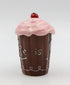Life Is Sweet Mug with Pink Lid, 5-3/4-Inch...