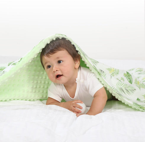Baby Blankets for Unisex Boys Girls, Super Soft Green Leaf Blankets, Printed Bed Throws Newborn, for Toddler Baby Nursery Bed Blanket Stroller Cri...